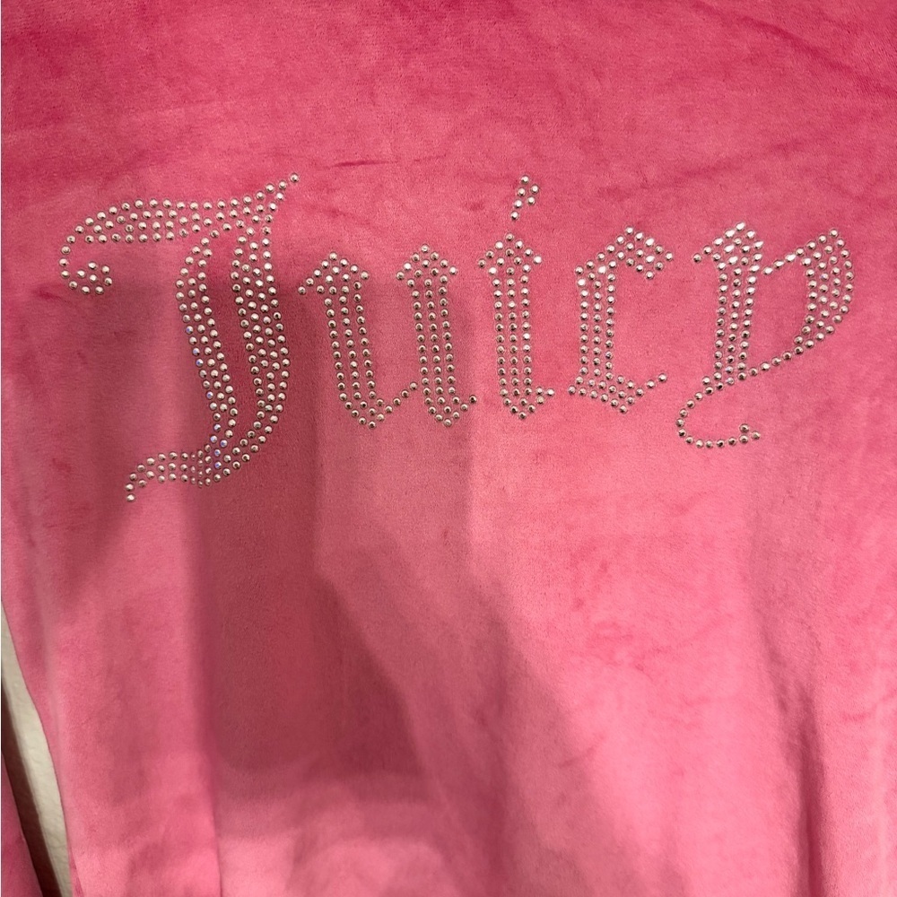 Y2k Juicy Couture Vintage pink velour sleepwear top - Picture 3 of 6